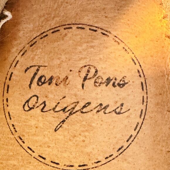 Toni Pons Shoes Womens 6 White Leather Slip On Espadrille Jute Platform Flats - Picture 9 of 11